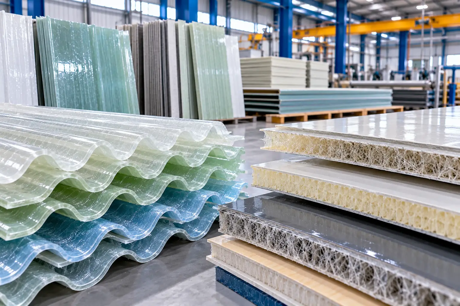 Panels & Roofing — application of CREST resins